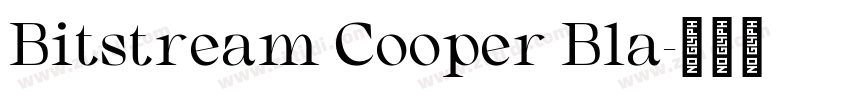 Bitstream Cooper Bla字体转换